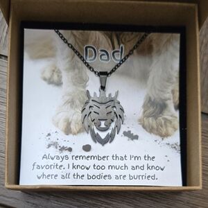 Silver Wolf Pendant Necklace